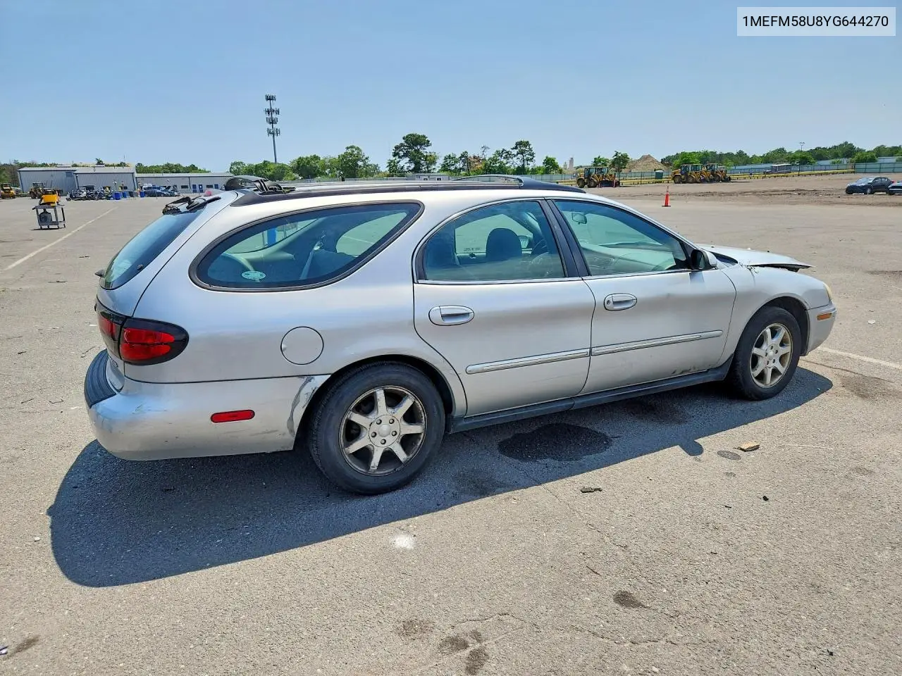 2000 Mercury Sable Gs VIN: 1MEFM58U8YG644270 Lot: 85623045