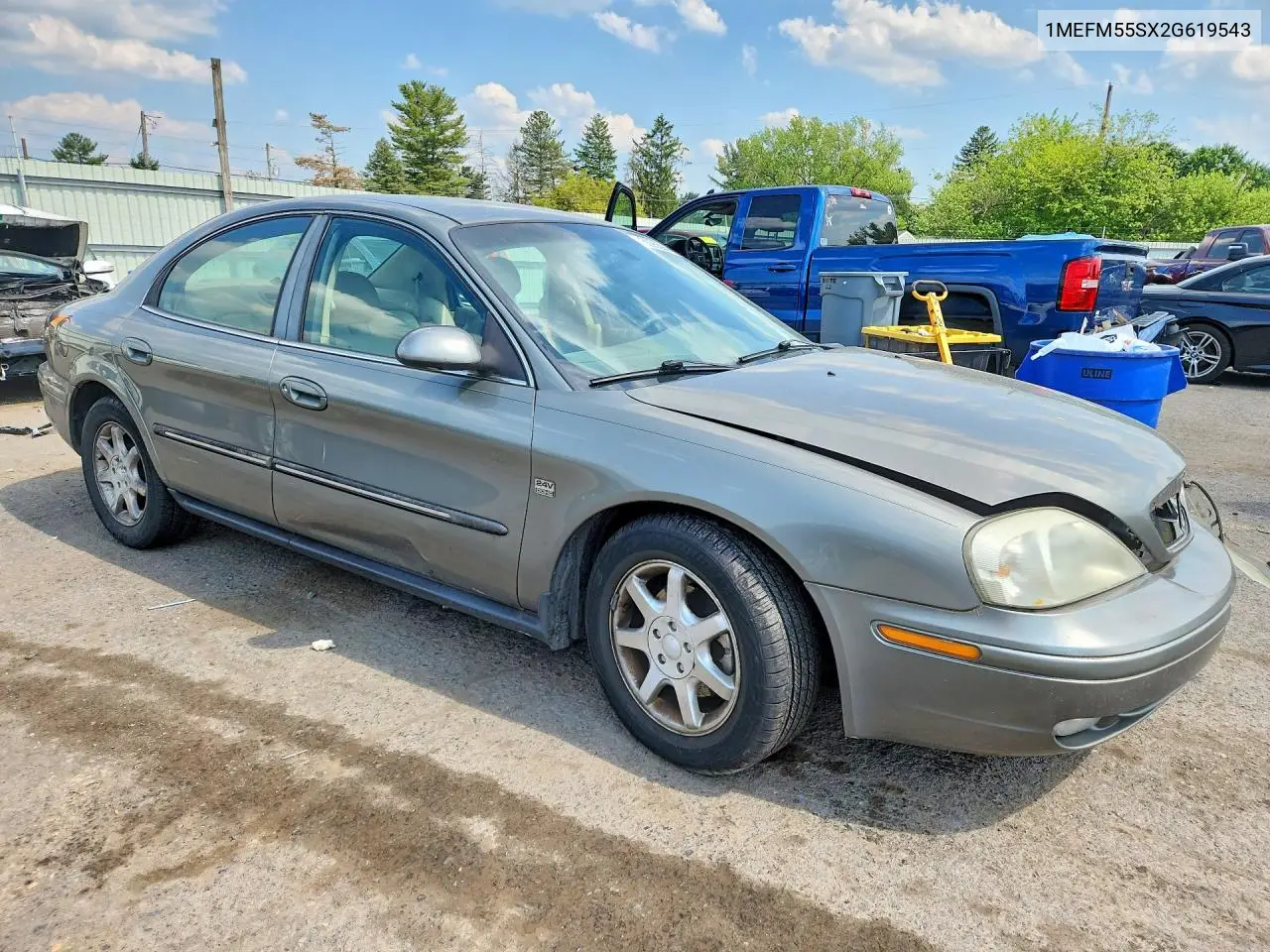 2002 Mercury Sable Ls Premium VIN: 1MEFM55SX2G619543 Lot: 53958986