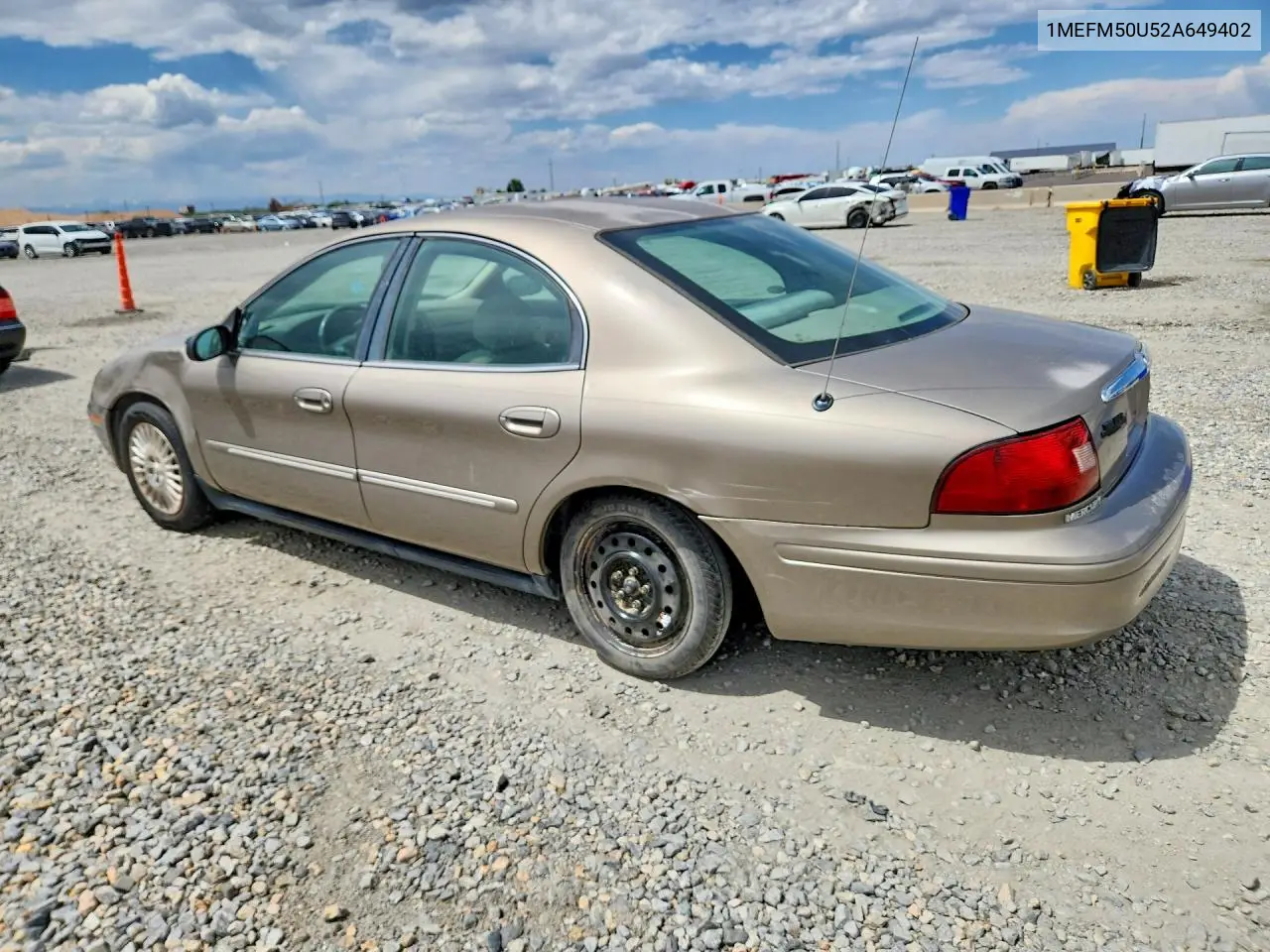 2002 Mercury Sable Gs VIN: 1MEFM50U52A649402 Lot: 55711726