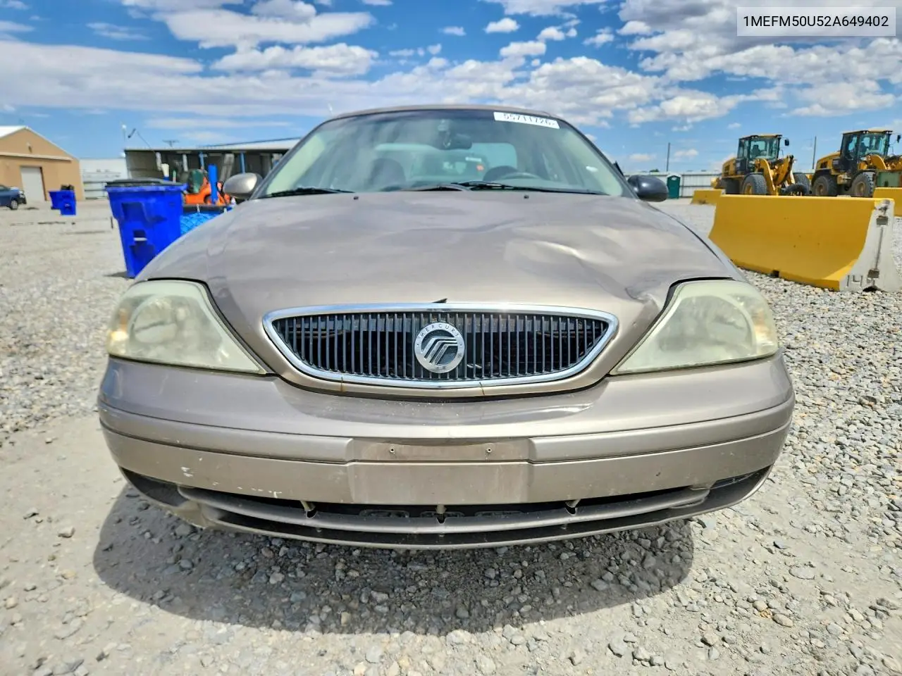 2002 Mercury Sable Gs VIN: 1MEFM50U52A649402 Lot: 55711726