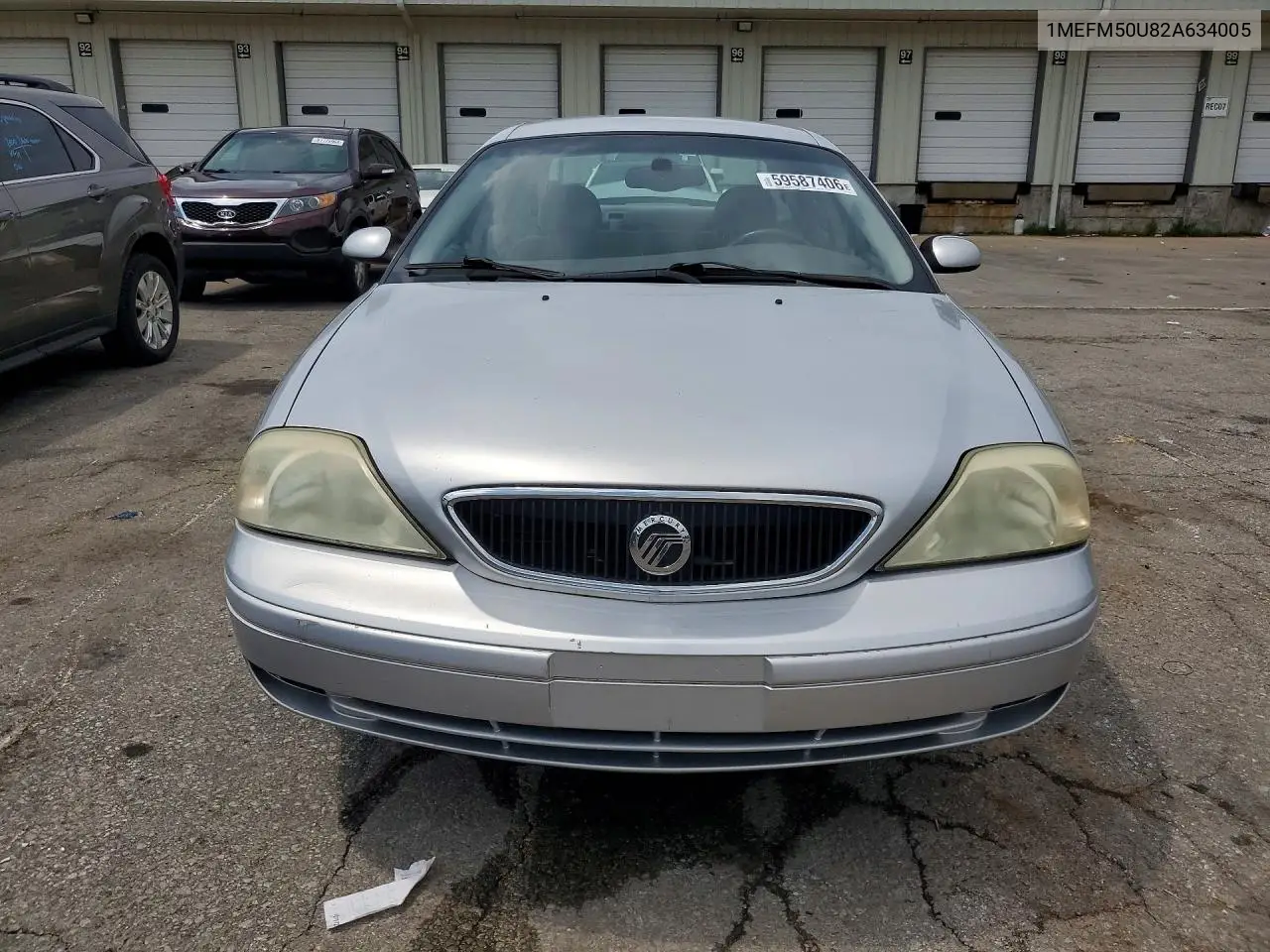 2002 Mercury Sable Gs VIN: 1MEFM50U82A634005 Lot: 59587406