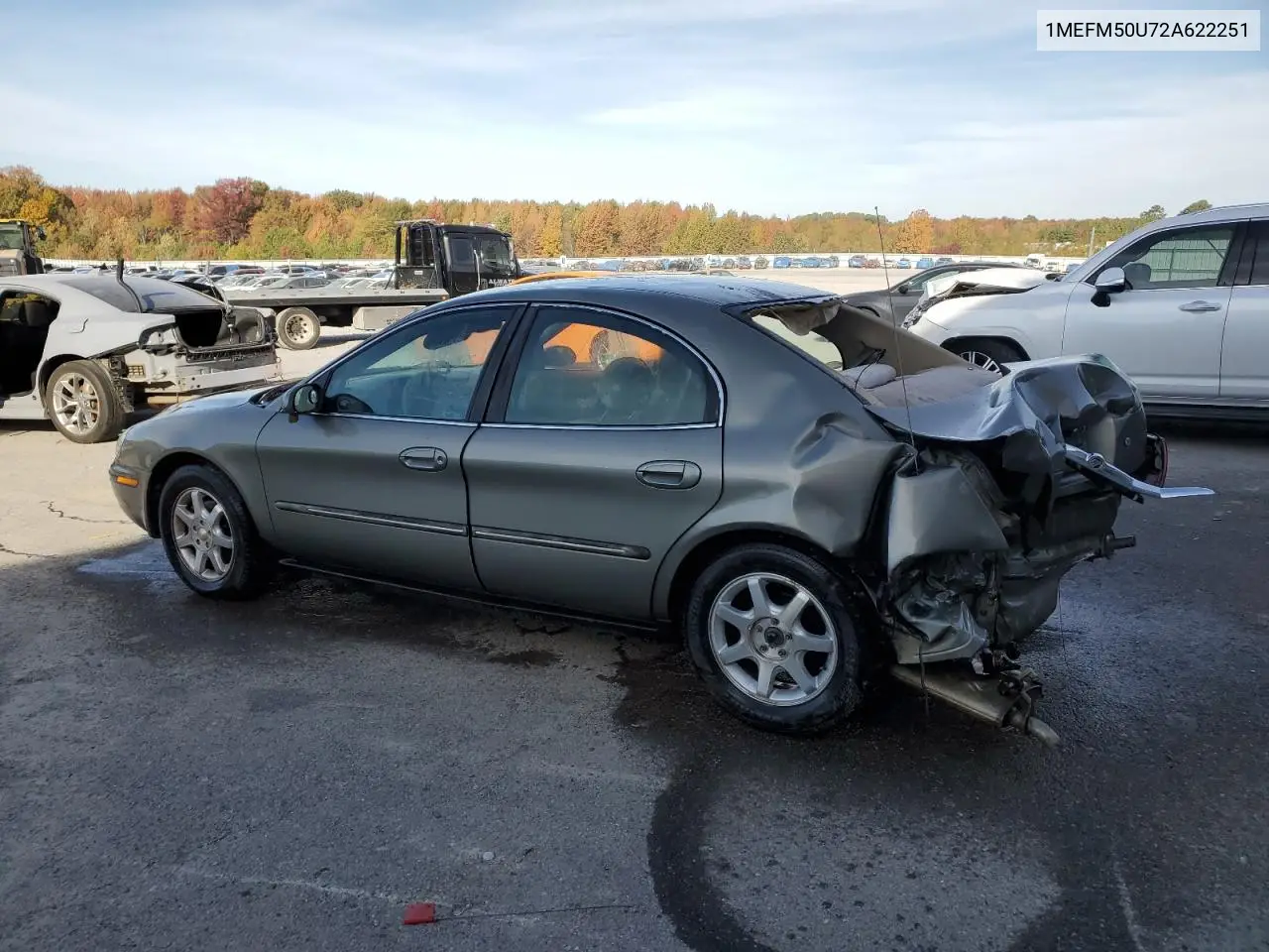 2002 Mercury Sable Gs VIN: 1MEFM50U72A622251 Lot: 92193685