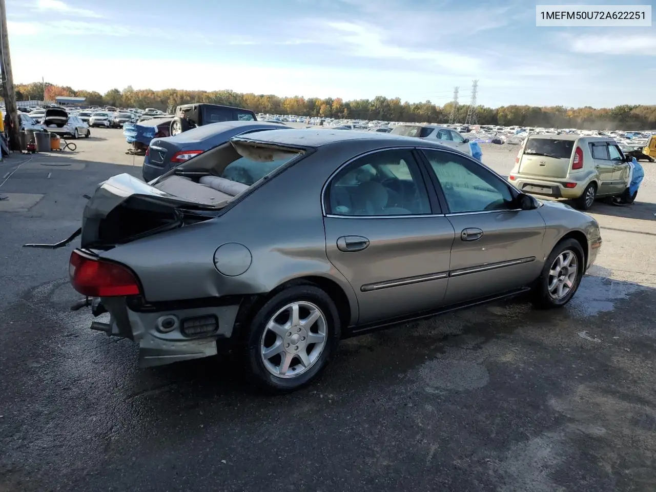 2002 Mercury Sable Gs VIN: 1MEFM50U72A622251 Lot: 92193685