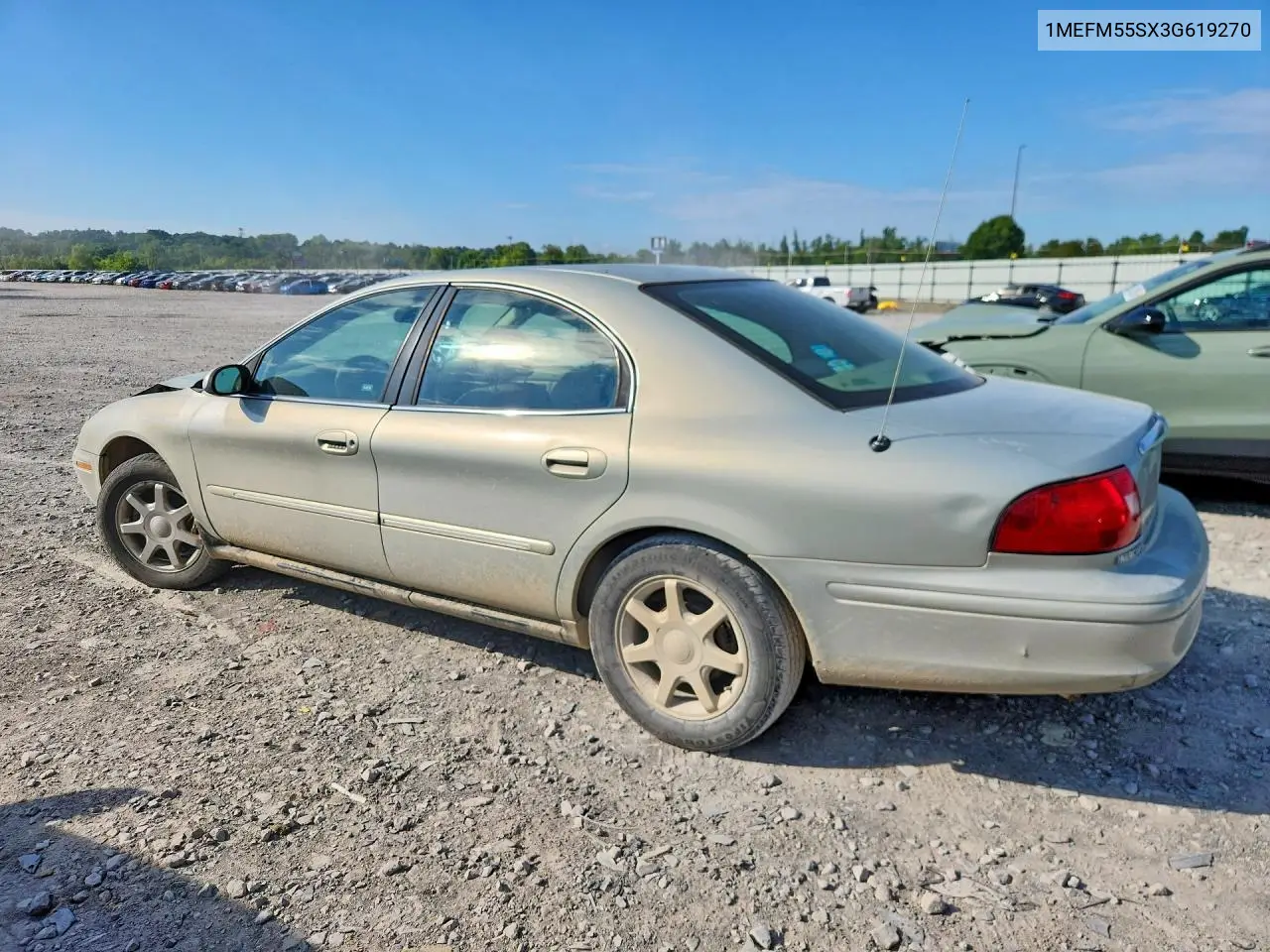 2003 Mercury Sable Ls Premium VIN: 1MEFM55SX3G619270 Lot: 60091146