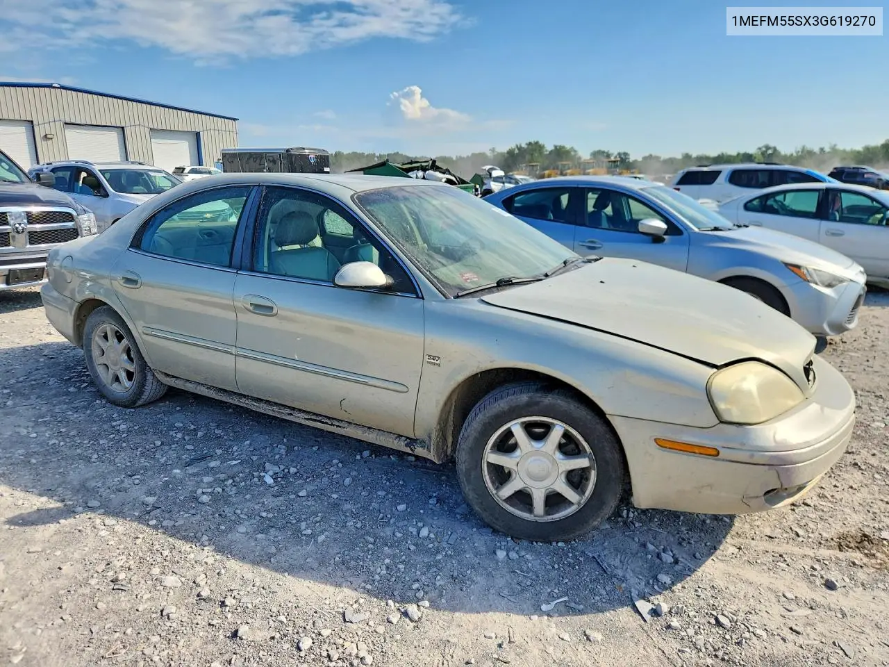 2003 Mercury Sable Ls Premium VIN: 1MEFM55SX3G619270 Lot: 60091146