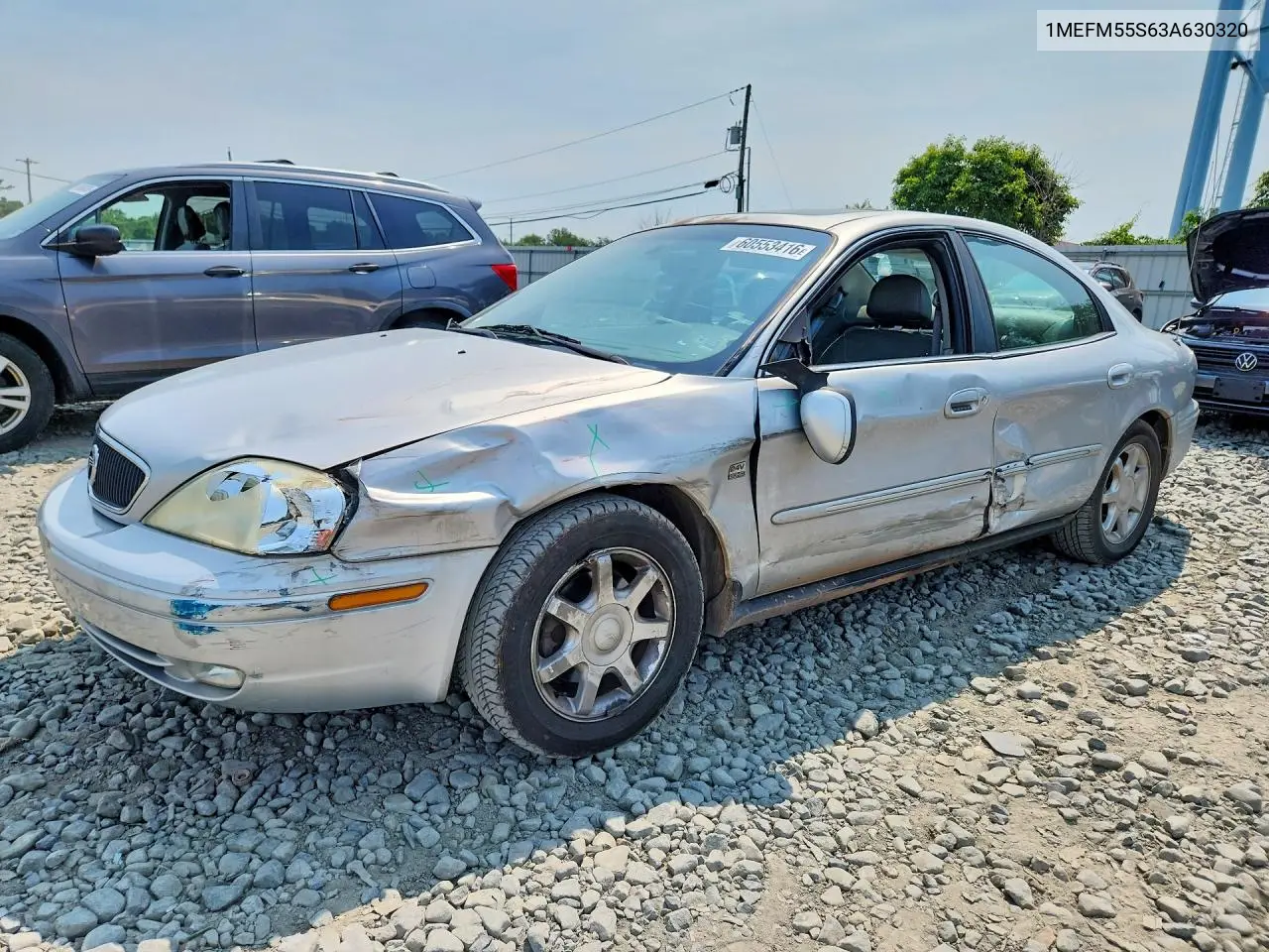 2003 Mercury Sable Ls Premium VIN: 1MEFM55S63A630320 Lot: 60553416