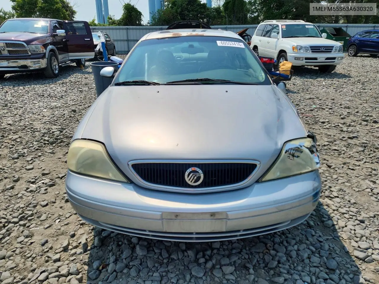 2003 Mercury Sable Ls Premium VIN: 1MEFM55S63A630320 Lot: 60553416