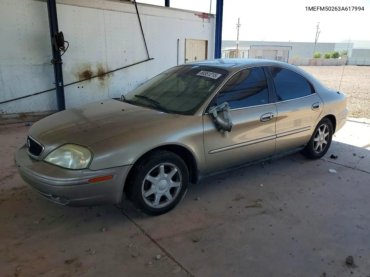 2003 Mercury Sable Gs VIN: 1MEFM50263A617994 Lot: 85963235