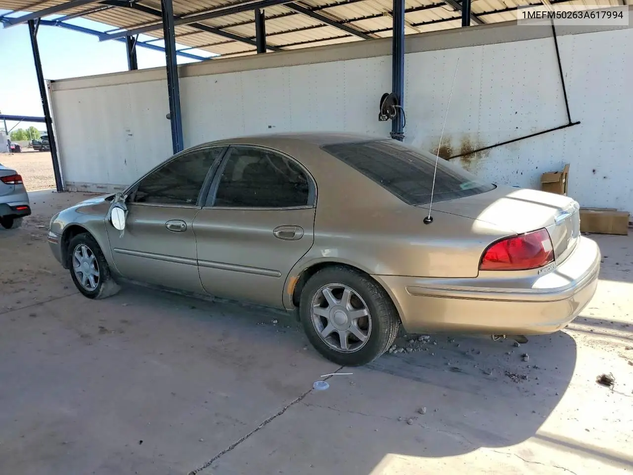 2003 Mercury Sable Gs VIN: 1MEFM50263A617994 Lot: 85963235