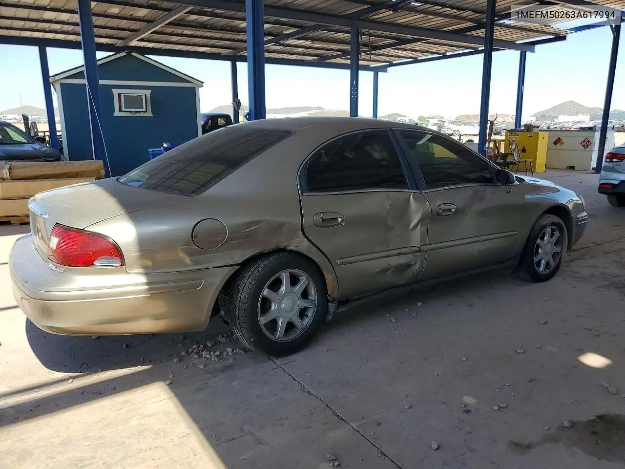 2003 Mercury Sable Gs VIN: 1MEFM50263A617994 Lot: 85963235