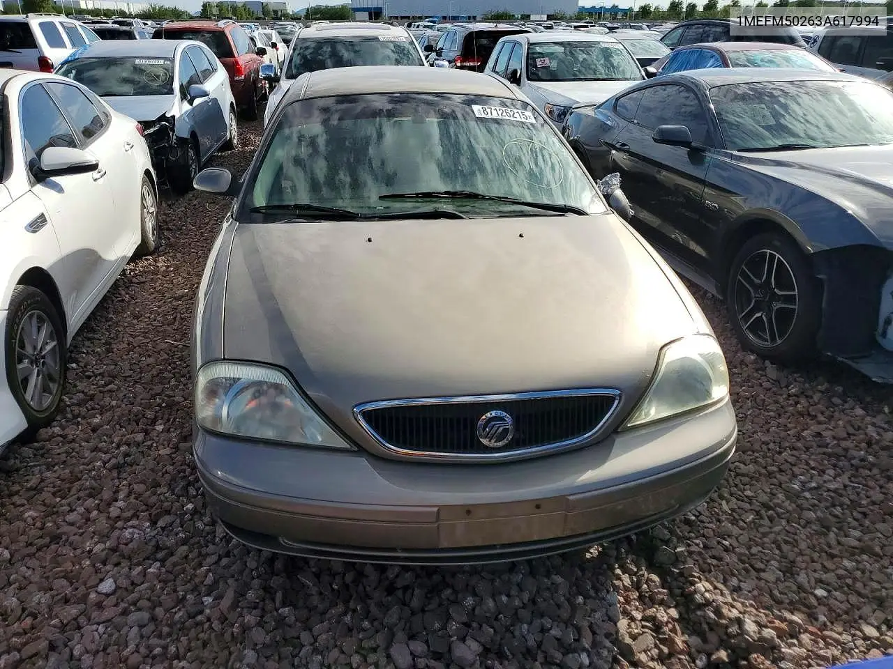 2003 Mercury Sable Gs VIN: 1MEFM50263A617994 Lot: 85963235