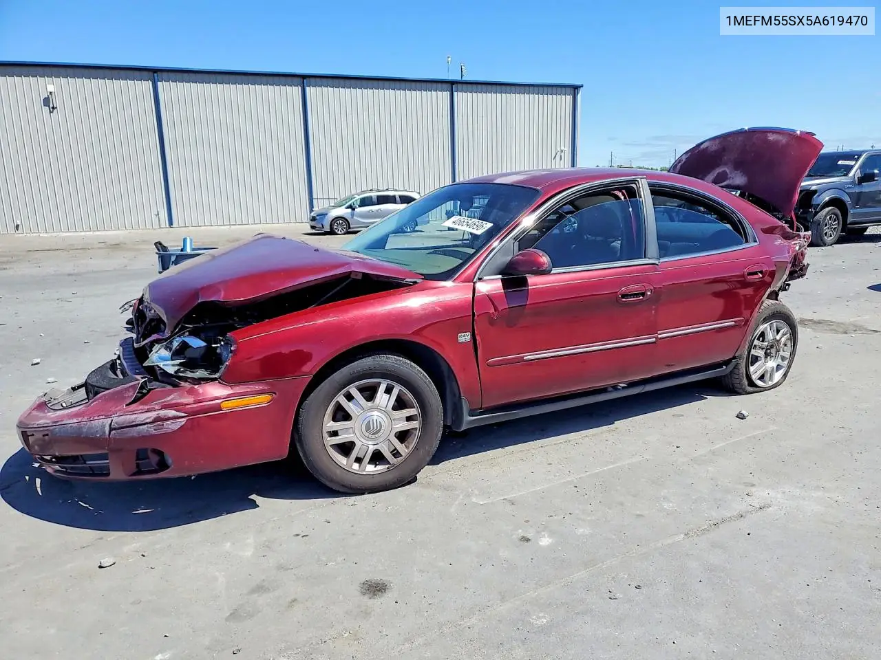 2005 Mercury Sable VIN: 1MEFM55SX5A619470 Lot: 46654696