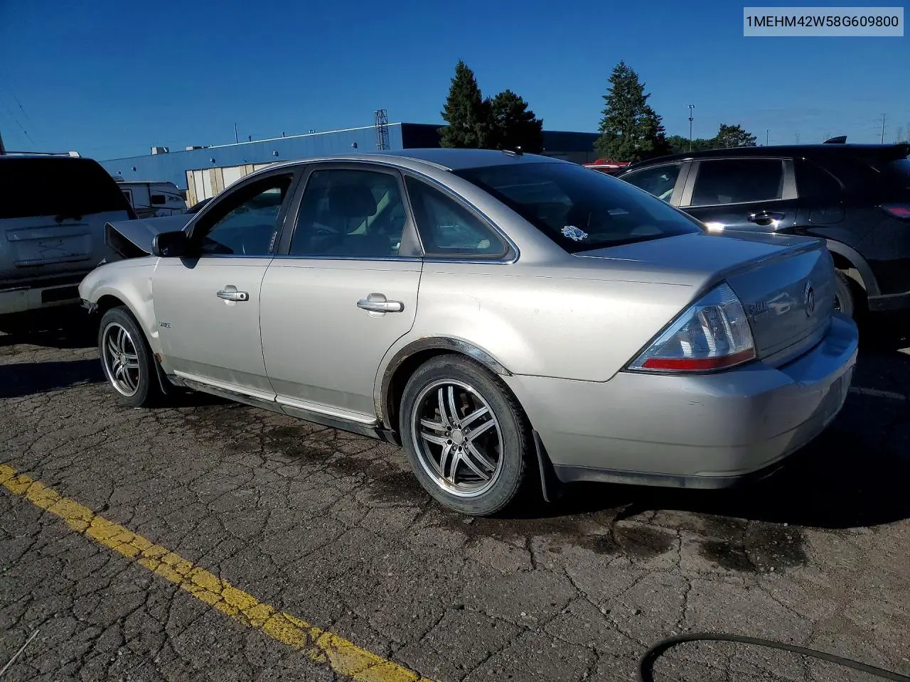 2008 Mercury Sable Premier VIN: 1MEHM42W58G609800 Lot: 57935526
