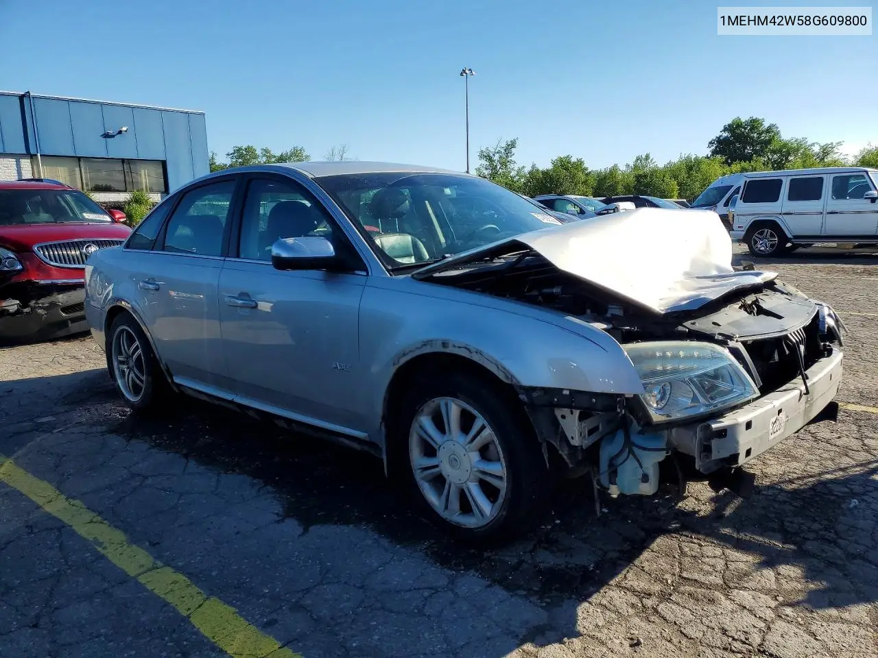 2008 Mercury Sable Premier VIN: 1MEHM42W58G609800 Lot: 57935526