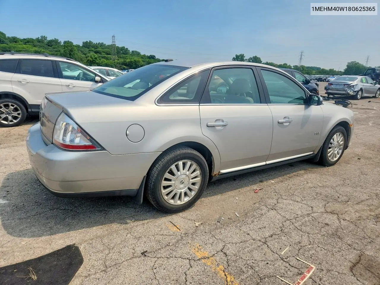 2008 Mercury Sable Luxury VIN: 1MEHM40W18G625365 Lot: 60861766