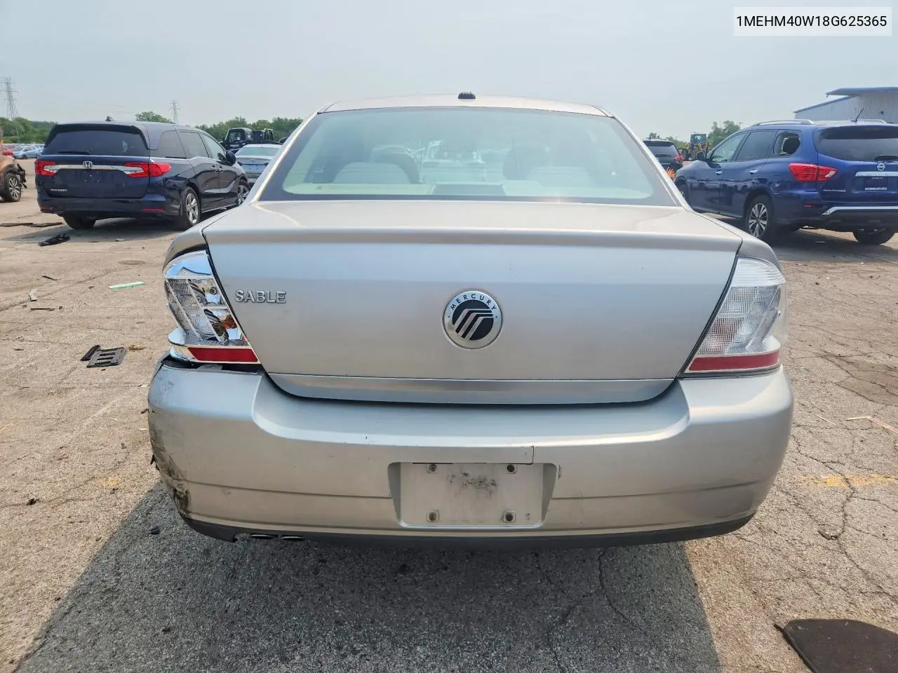 2008 Mercury Sable Luxury VIN: 1MEHM40W18G625365 Lot: 60861766