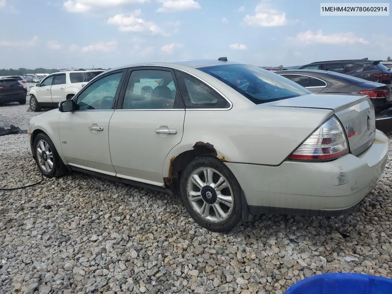 2008 Mercury Sable Premier VIN: 1MEHM42W78G602914 Lot: 75101125