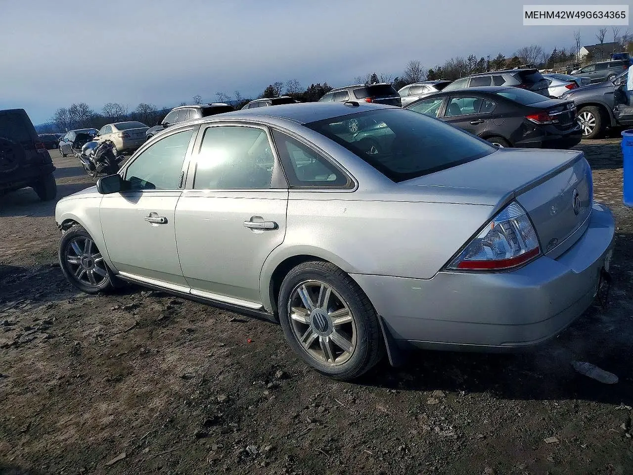 2009 Mercury Sable Premier VIN: MEHM42W49G634365 Lot: 51243496