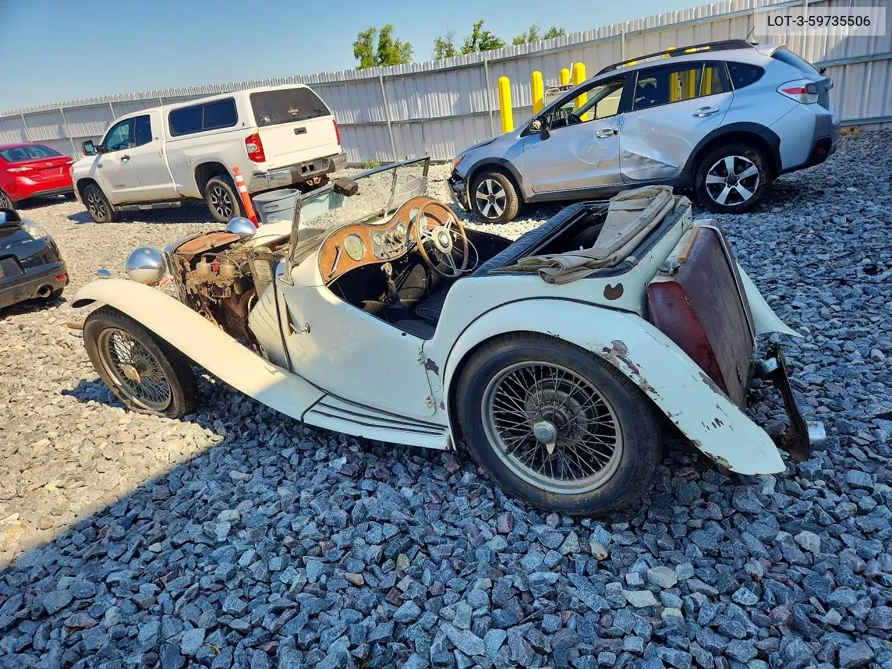 1945 Mg Tc Roadster VIN: LOT-3-59735506 Lot: 59735506
