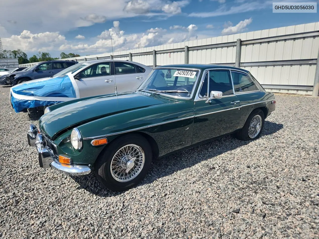 1973 Mg Mgb VIN: GHD5UD305603G Lot: 54292876