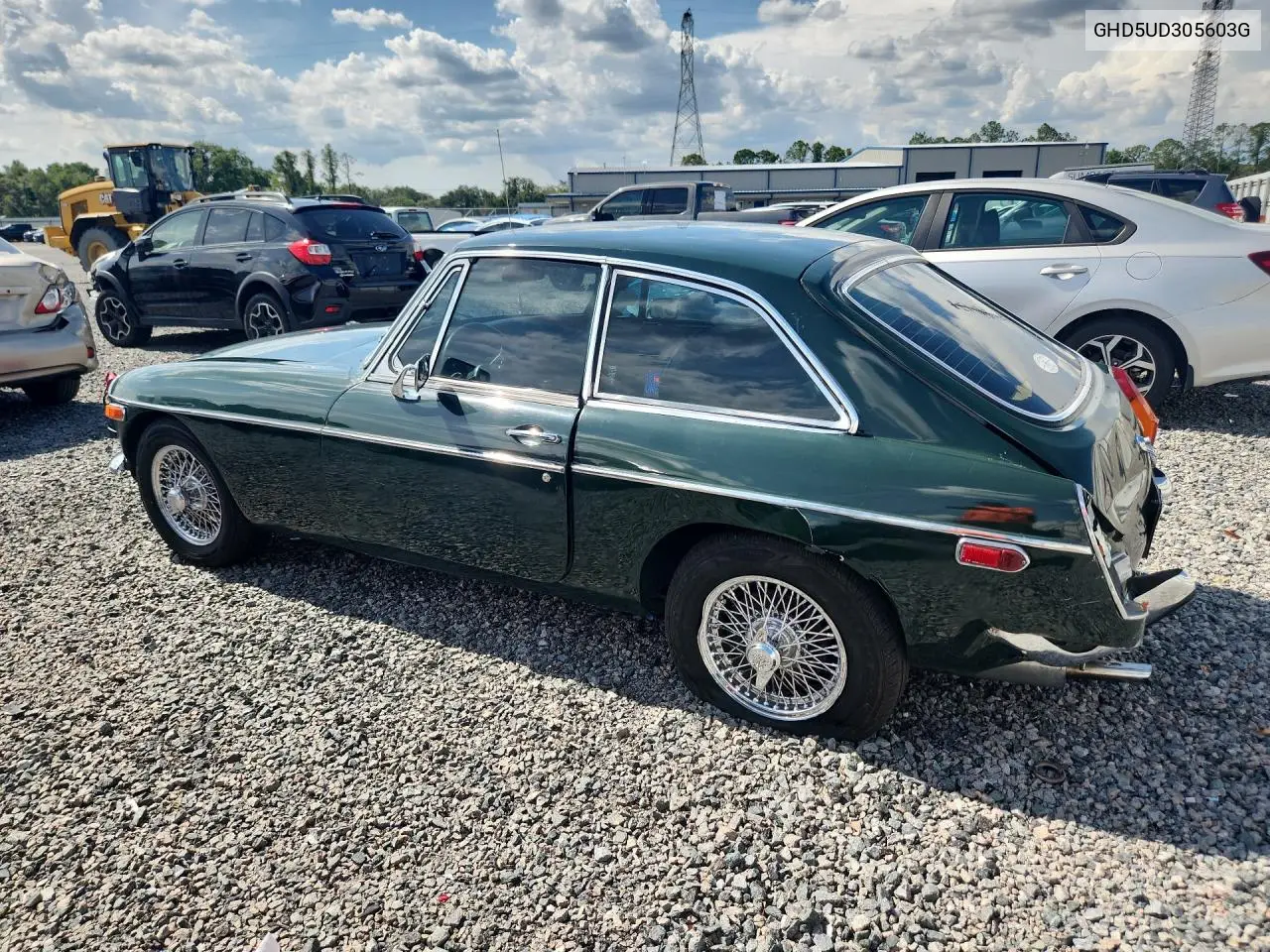 1973 Mg Mgb VIN: GHD5UD305603G Lot: 54292876