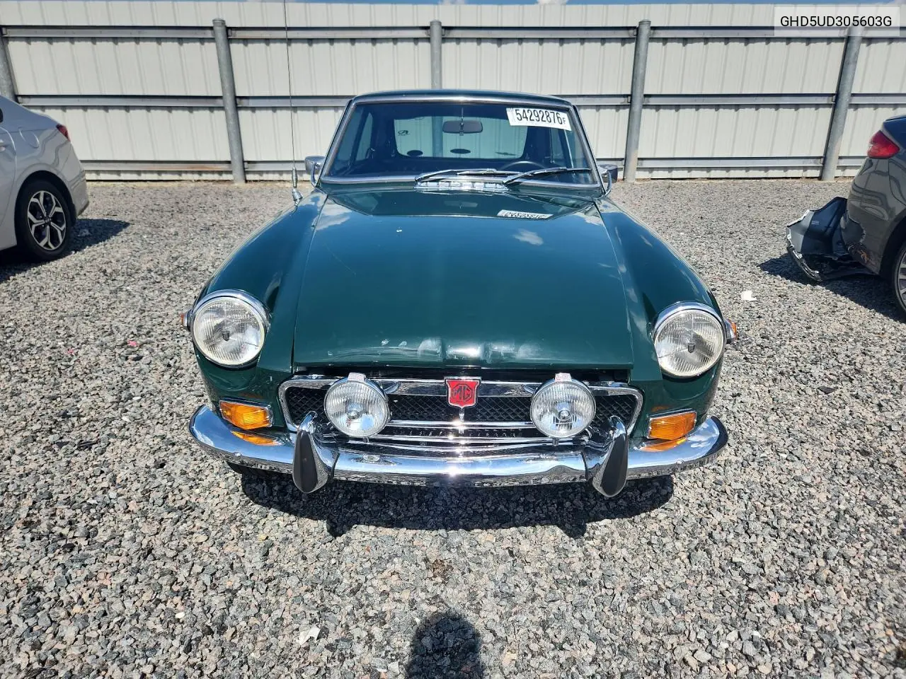1973 Mg Mgb VIN: GHD5UD305603G Lot: 54292876