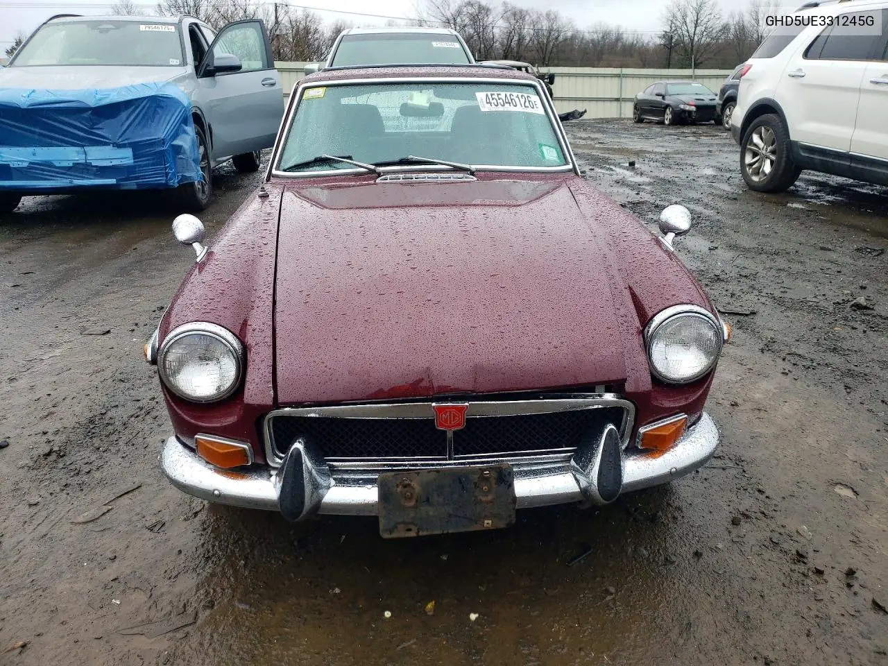 1974 Mg Midget VIN: GHD5UE331246 Lot: 45546126