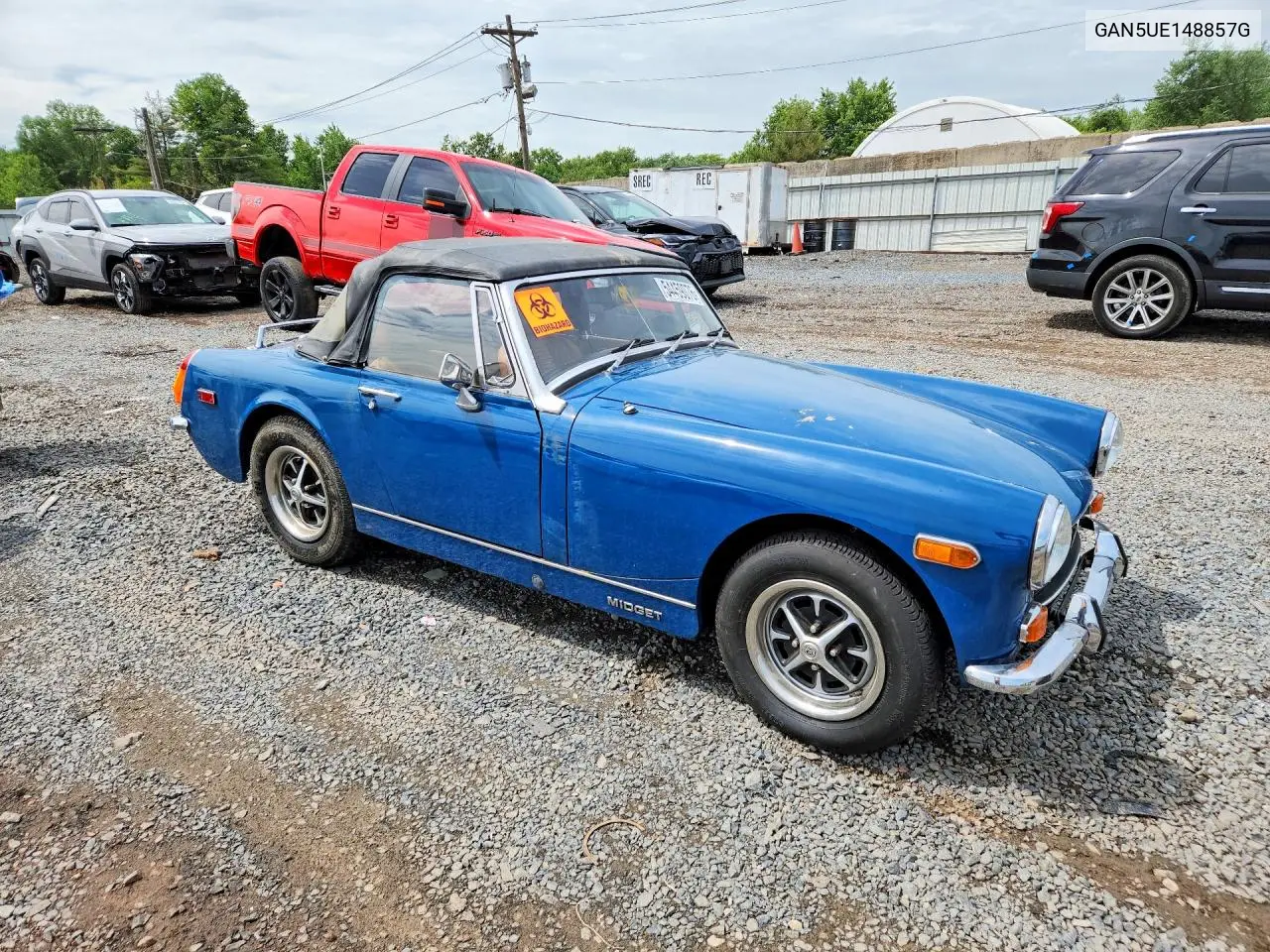 1974 Mg Midget VIN: GAN5UE148857 Lot: 54459076