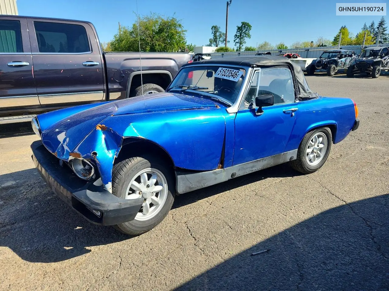 1977 Mg Midget VIN: GHN5UH190724 Lot: 51523546
