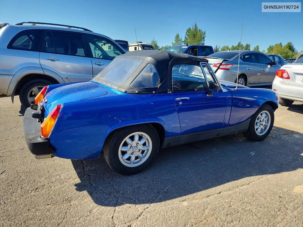 1977 Mg Midget VIN: GHN5UH190724 Lot: 51523546