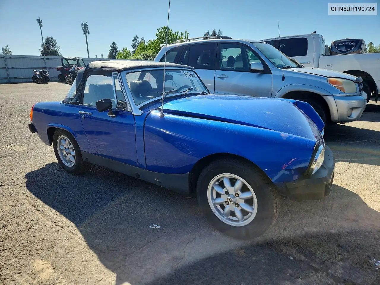 1977 Mg Midget VIN: GHN5UH190724 Lot: 51523546