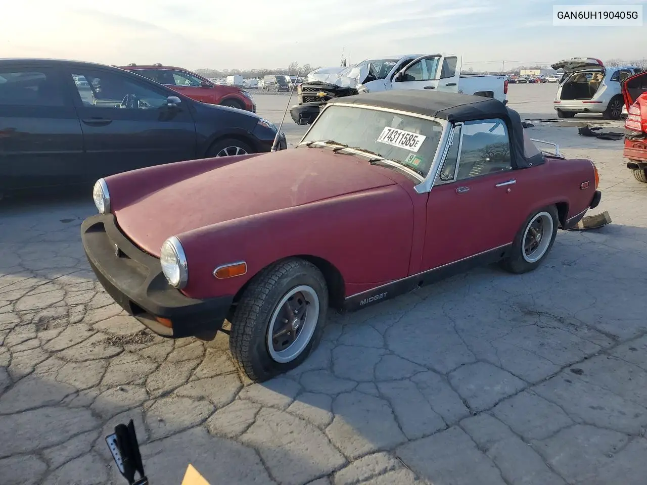1976 Mg Midget VIN: GAN6UH190405G Lot: 74311585