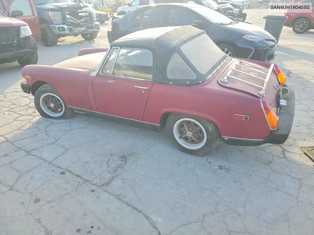 1976 Mg Midget VIN: GAN6UH190405G Lot: 74311585
