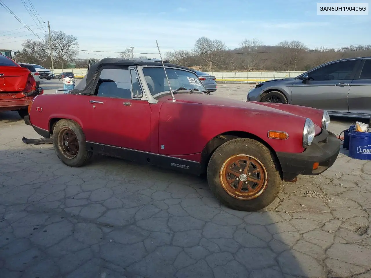 1976 Mg Midget VIN: GAN6UH190405G Lot: 74311585