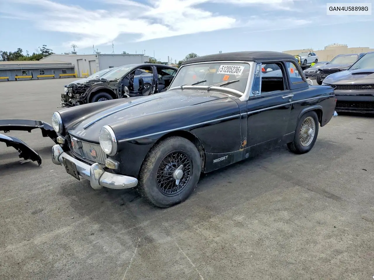 1967 Mg Midget VIN: GAN4U58898G Lot: 51205236