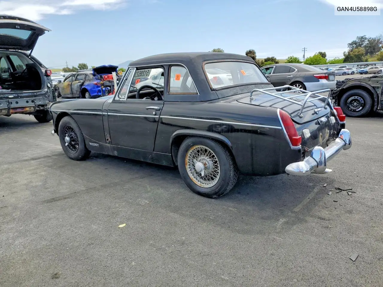 1967 Mg Midget VIN: GAN4U58898G Lot: 51205236