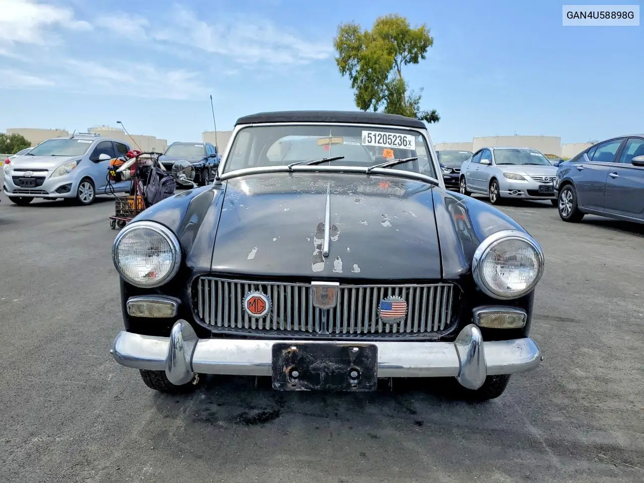 1967 Mg Midget VIN: GAN4U58898G Lot: 51205236