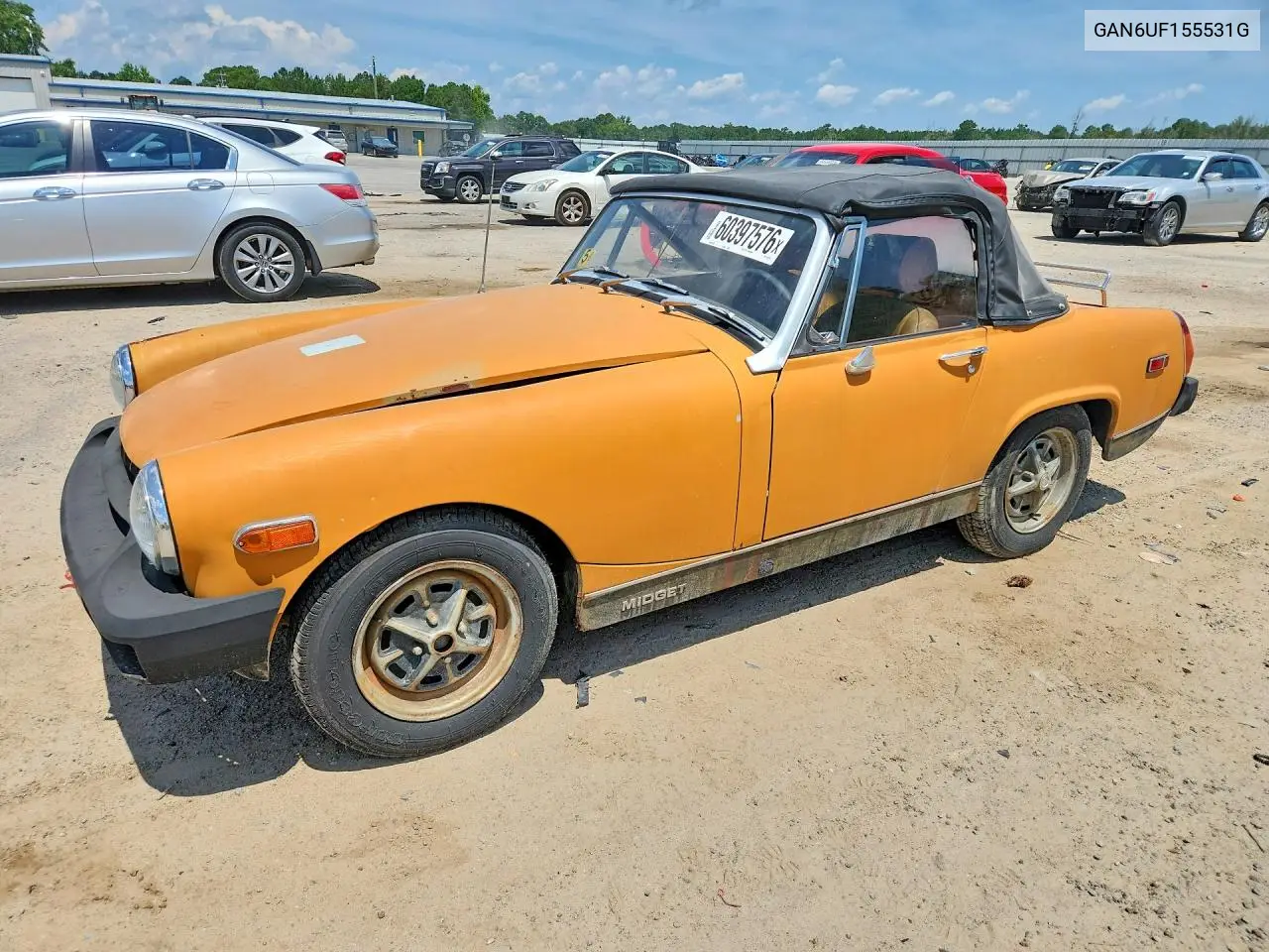 1975 Mg Midget VIN: GAN6UF155531 Lot: 60397576