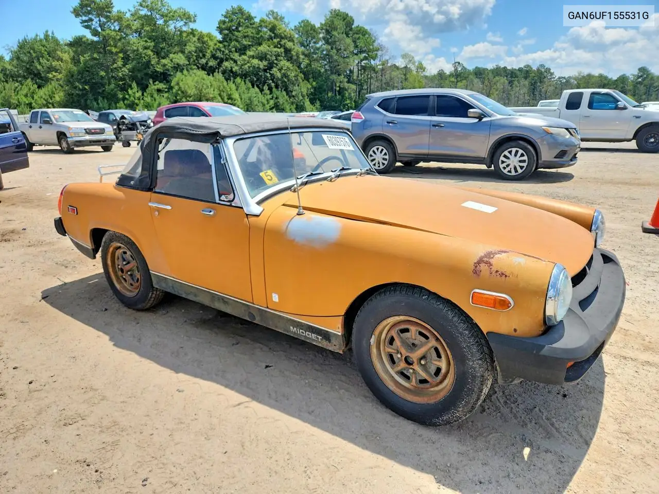 1975 Mg Midget VIN: GAN6UF155531 Lot: 60397576