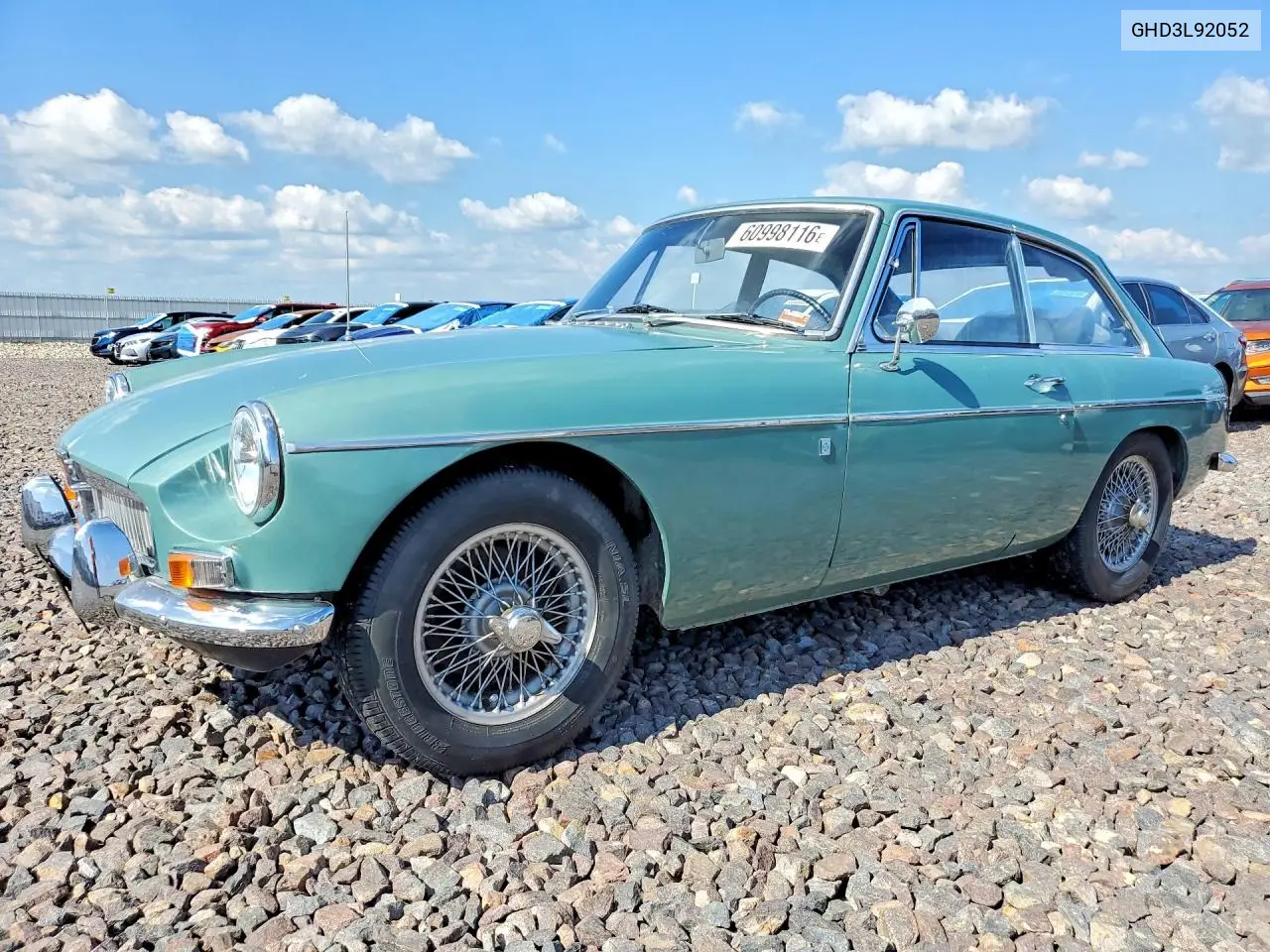 1967 Mg Mgb VIN: GHD3L92052 Lot: 60998116