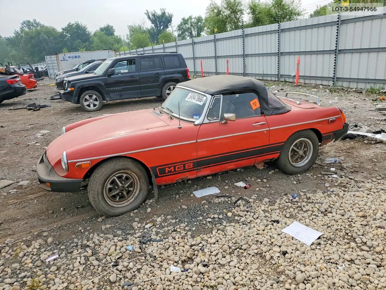 1977 Mg Mgb VIN: LOT-3-54947966 Lot: 54947966