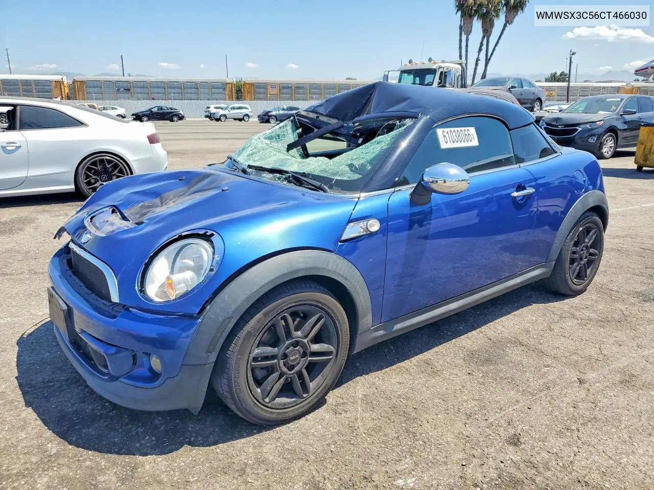 2012 Mini Cooper Coupe S VIN: WMWSX3C56CT466030 Lot: 61038066