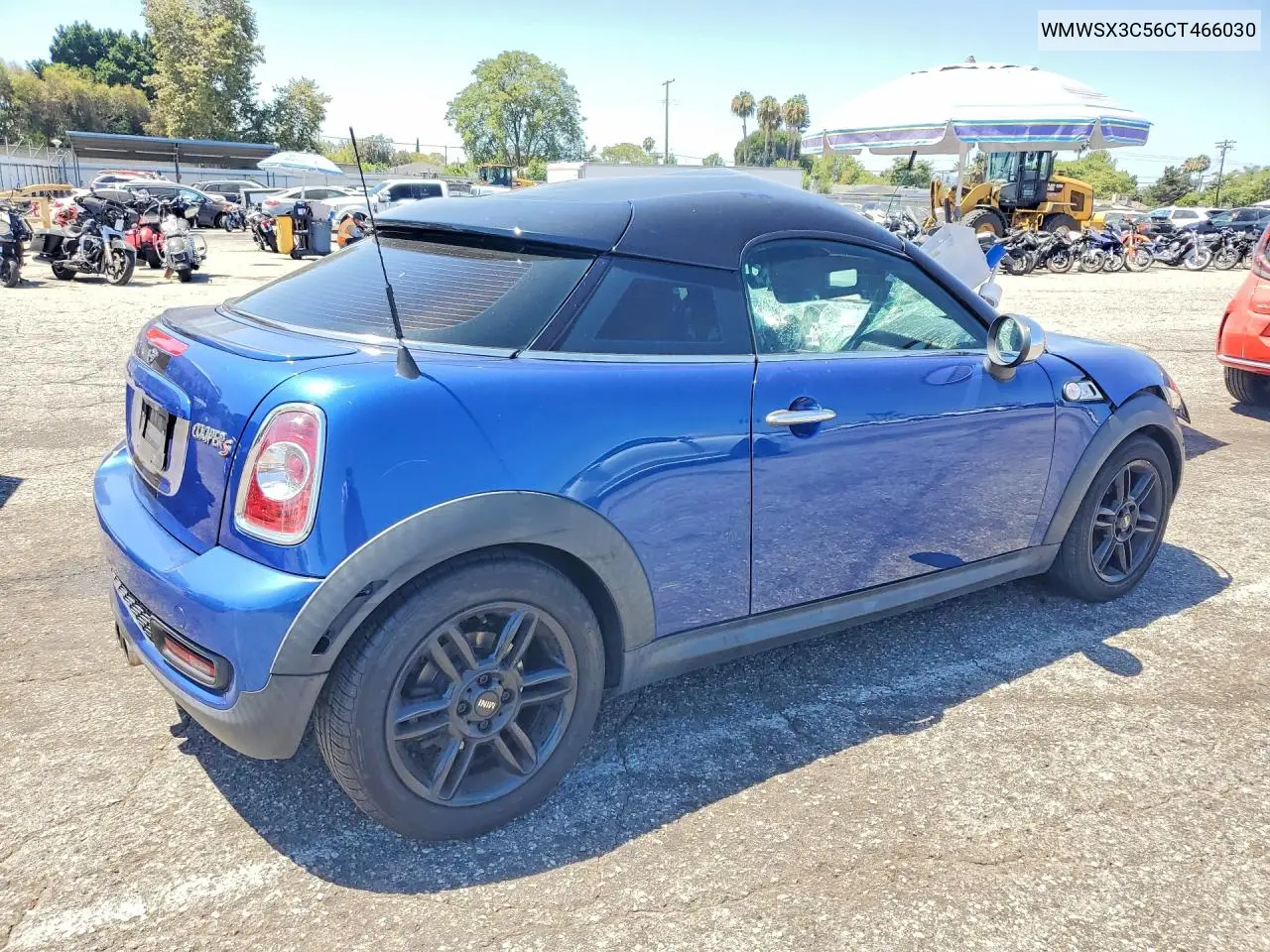 2012 Mini Cooper Coupe S VIN: WMWSX3C56CT466030 Lot: 61038066