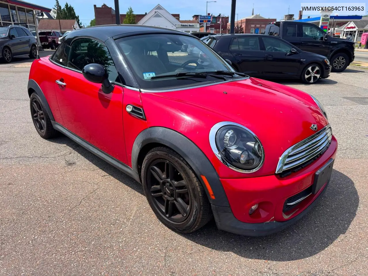 2012 Mini Cooper Coupe VIN: WMWSX1C54CT163963 Lot: 61630596