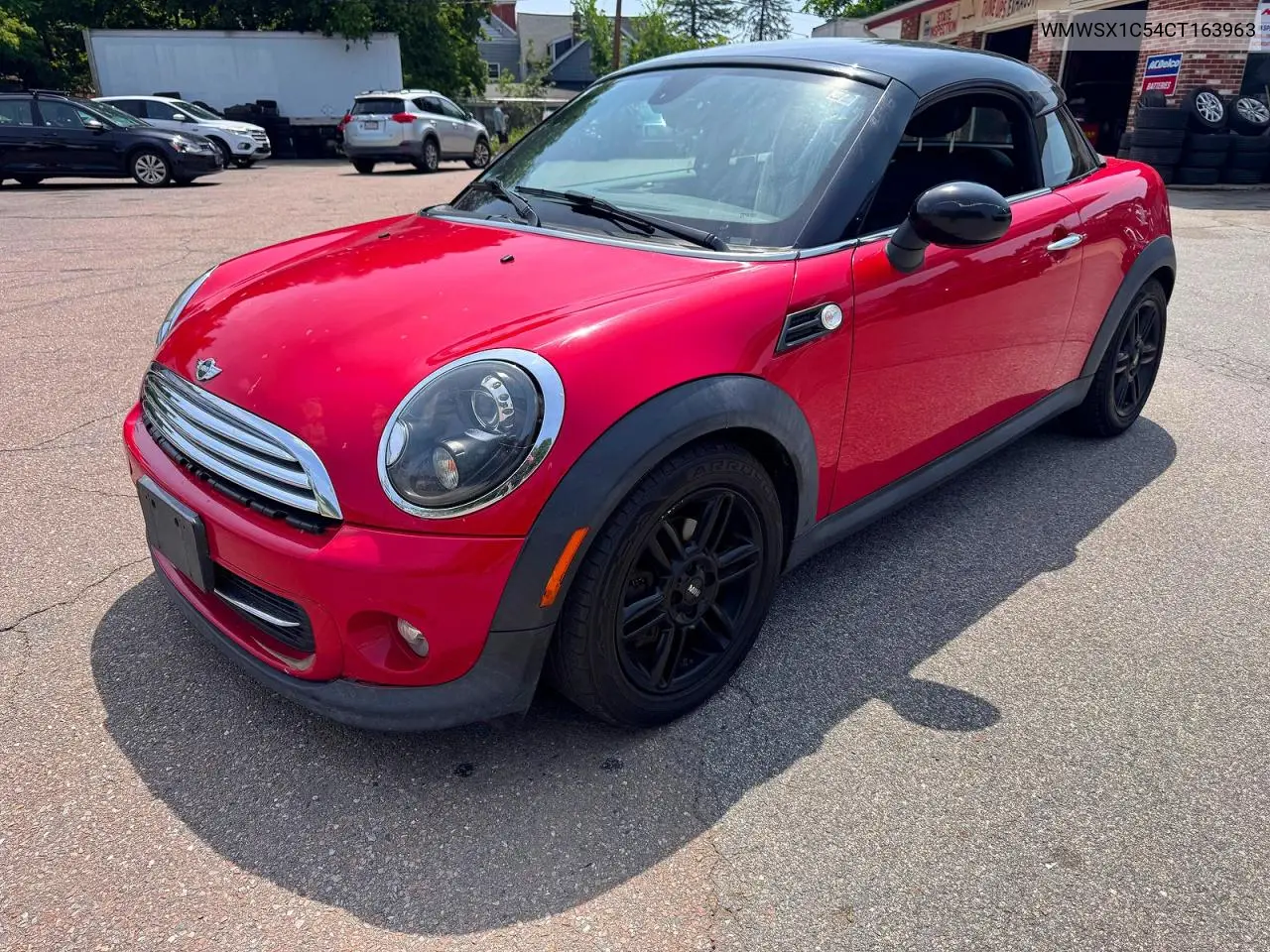 2012 Mini Cooper Coupe VIN: WMWSX1C54CT163963 Lot: 61630596