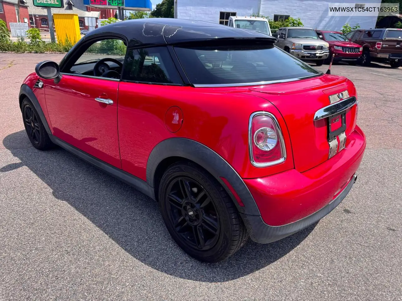 2012 Mini Cooper Coupe VIN: WMWSX1C54CT163963 Lot: 61630596
