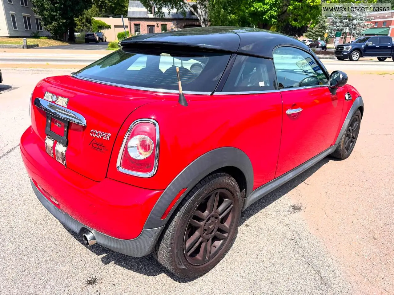 2012 Mini Cooper Coupe VIN: WMWSX1C54CT163963 Lot: 61630596
