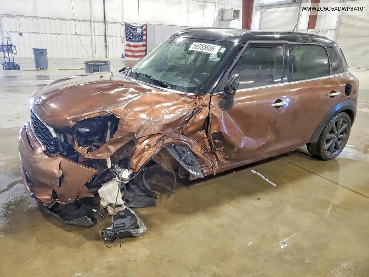 2013 Mini Cooper S Countryman VIN: WMWZC5C5XDWP34101 Lot: 59335686