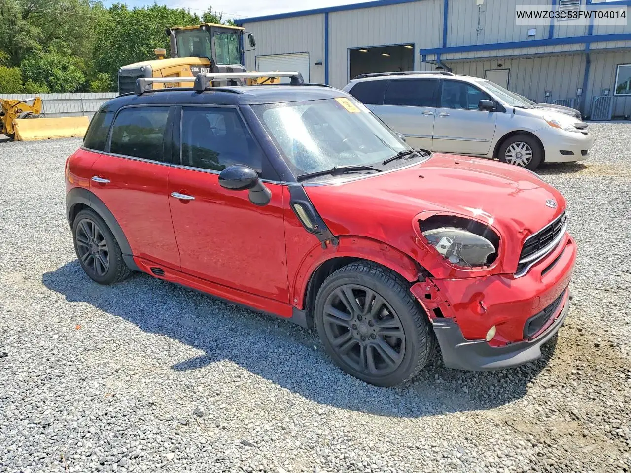 2015 Mini Cooper S Countryman VIN: WMWZC3C53FWT04014 Lot: 57637336