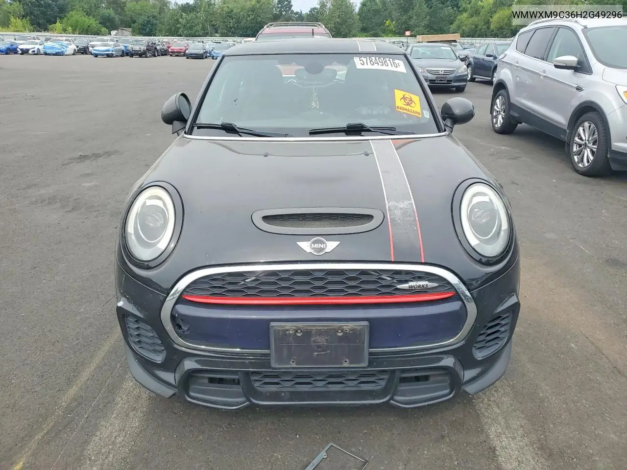 2017 Mini Cooper John Cooper Works VIN: WMWXM9C36H2G49296 Lot: 57849816